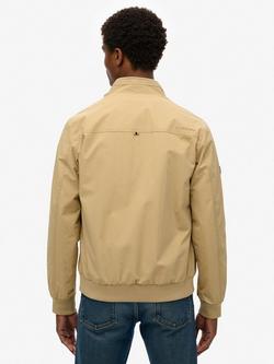 Superdry Nylon Harrington Jacket, Canyon Beige - view 2, Canyon Beige