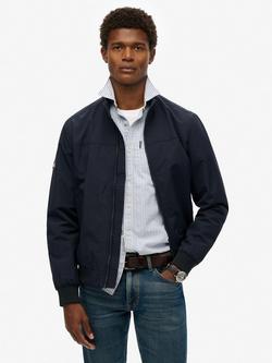 Superdry Nylon Harrington Jacket, Eclipse Navy, Eclipse Navy