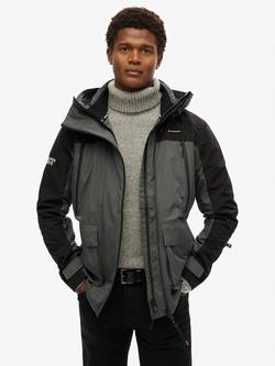 SUperdry Textured Ultimate Windbreaker Jacket, Grey Marl, Grey Marl