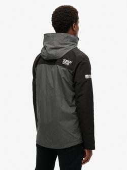 SUperdry Textured Ultimate Windbreaker Jacket, Grey Marl - view 2, Grey Marl