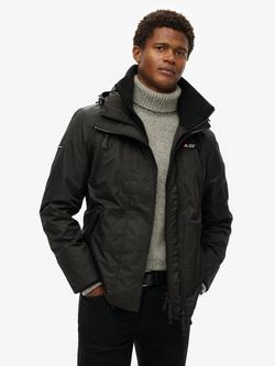 Superdry Hooded Mountain Windbreaker Jacket, Black
