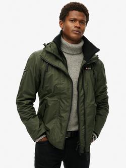 Superdry Hooded Mountain Windbreaker Jacket, Olive Green