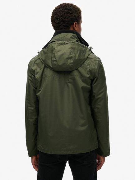 Superdry Hooded Mountain Windbreaker Jacket - view 2, Olive Green