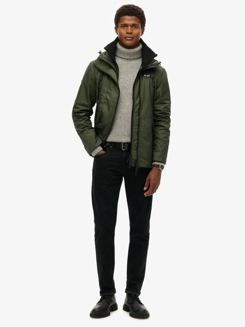 Product image 4 of 6, which shows Superdry Hooded Mountain Windbreaker Jacket, Olive Green, S