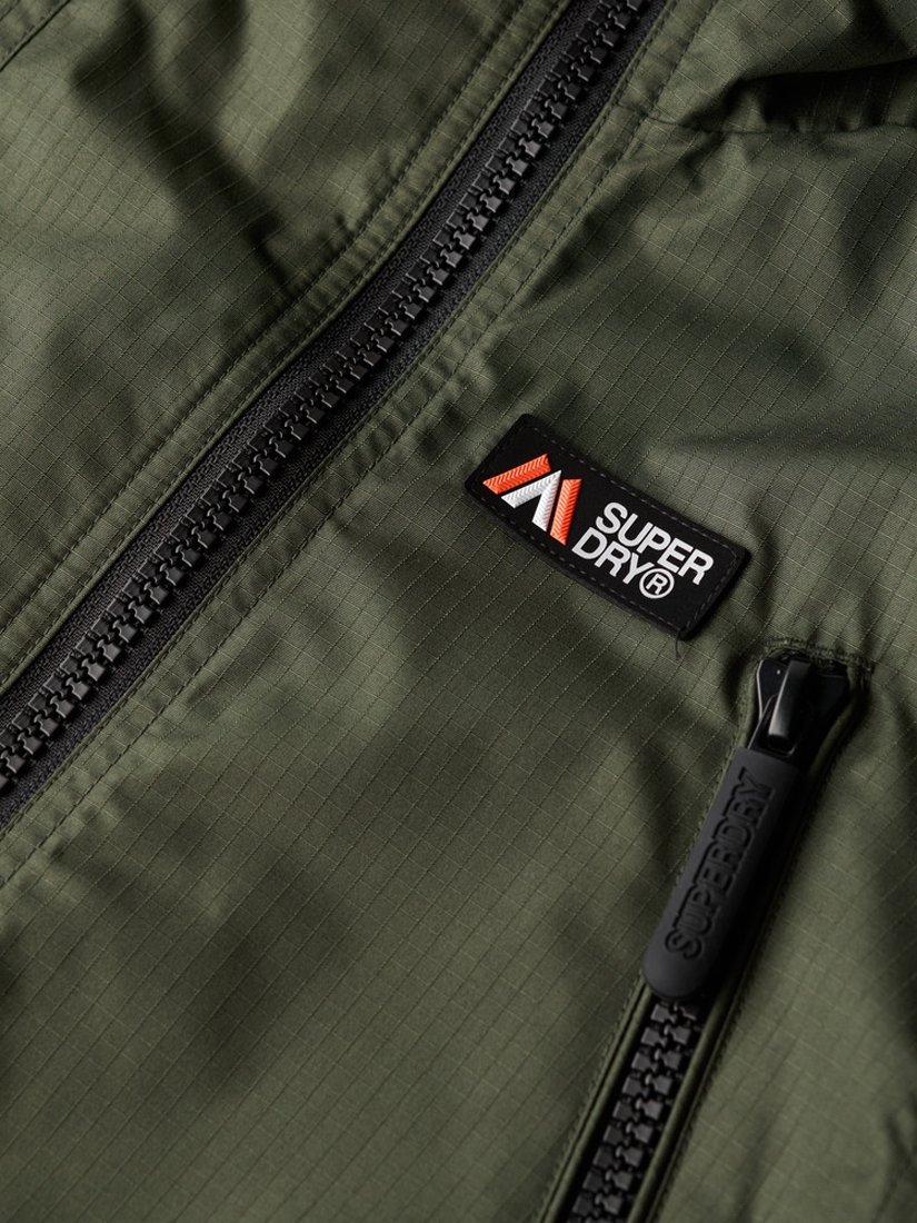 Product image 6 of 6, which shows Superdry Hooded Mountain Windbreaker Jacket, Olive Green, S