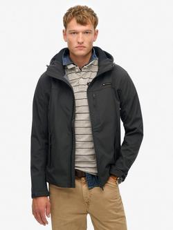 Superdry Hooded Soft Shell Trekker Jacket, Black
