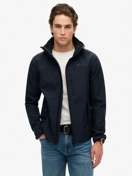 Superdry Hooded Soft Shell Trekker Jacket, Eclipse Navy