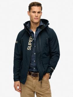 Superdry Hooded Ultimate Embroidered Windbreaker Jacket, Eclipse Navy