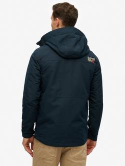Superdry Hooded Ultimate Embroidered Windbreaker Jacket - view 2, Eclipse Navy