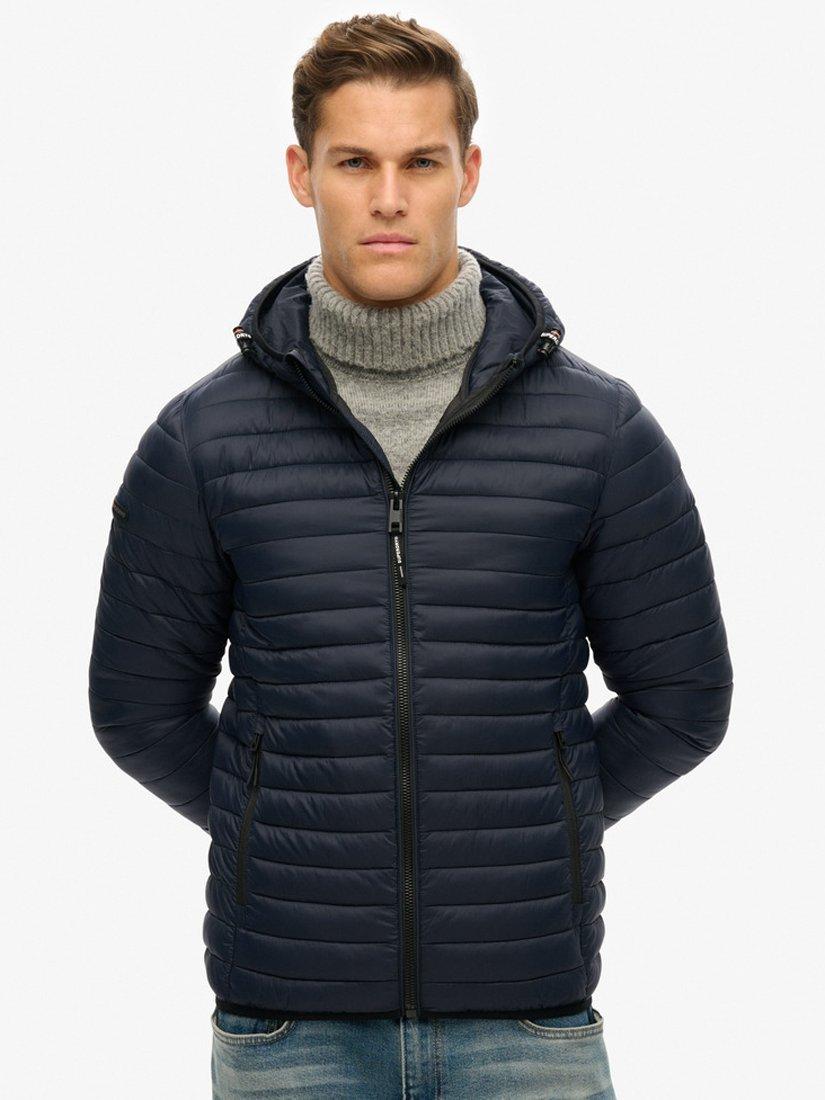 Product image 3 of 6, which shows Superdry Hooded Fuji Lite Jacket, Eclipse Navy, S