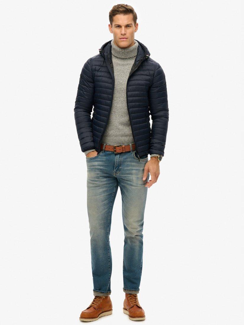 Product image 4 of 6, which shows Superdry Hooded Fuji Lite Jacket, Eclipse Navy, S