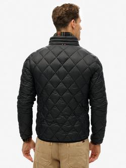 Superdry Diamond Quilt Fuji Lite Jacket - view 2, Jet Black