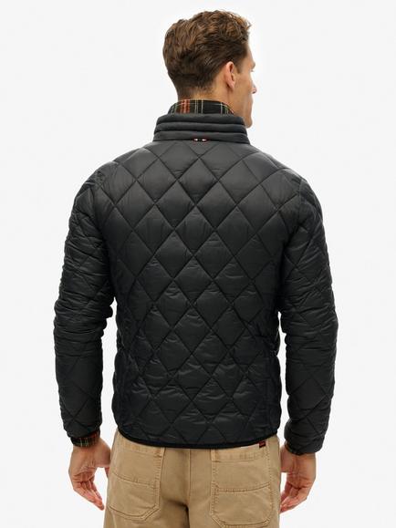 Superdry Diamond Quilt Fuji Lite Jacket - view 2, Jet Black