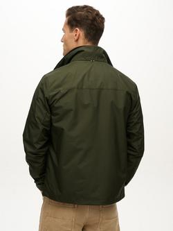 Superdry Non-Hood Logo Windbreaker Jacket, Olive Green - view 2, Olive Green