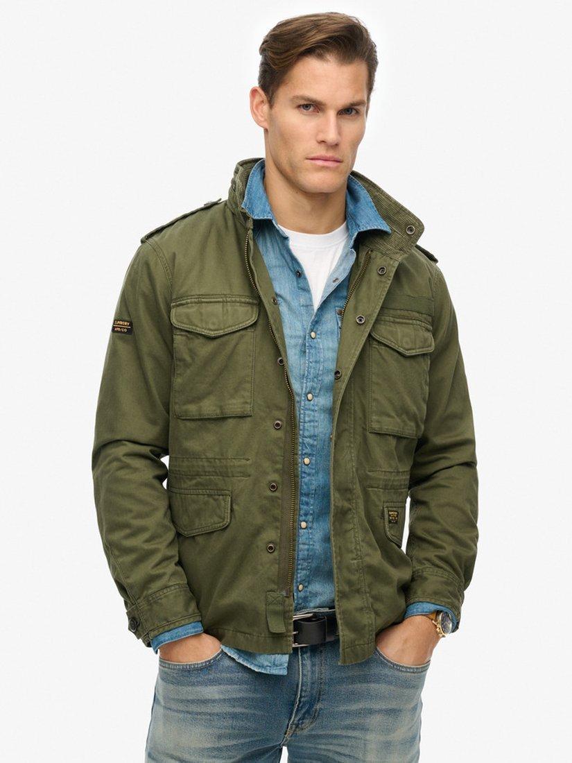 Product image 1 of 6, which shows Superdry Rookie Field Jacket, Army Khaki Green, S