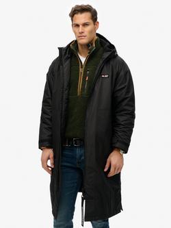 Superdry Windbreaker Changing Robe, Black