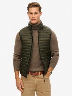 Superdry Fuji Lite Gilet, Olive Green