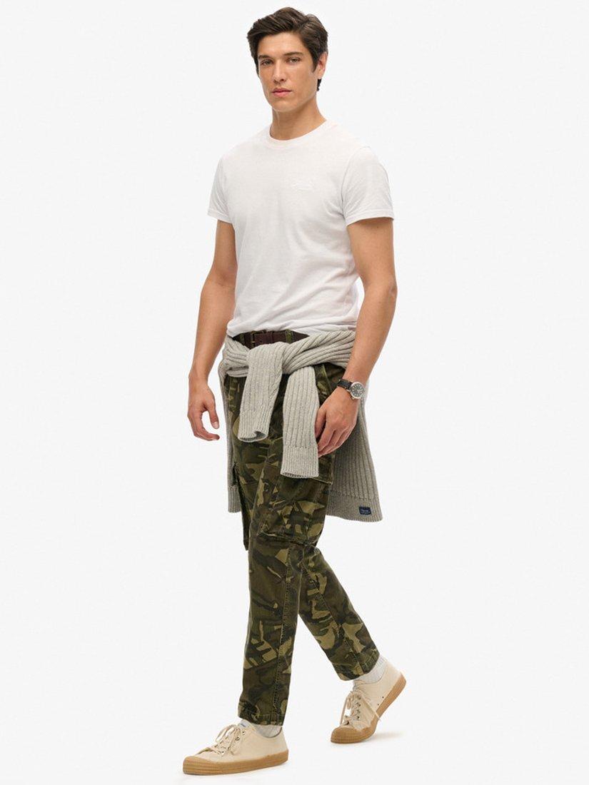 Product image 3 of 6, which shows Superdry Core Cargo Trousers, Outline Camo, W30/L30