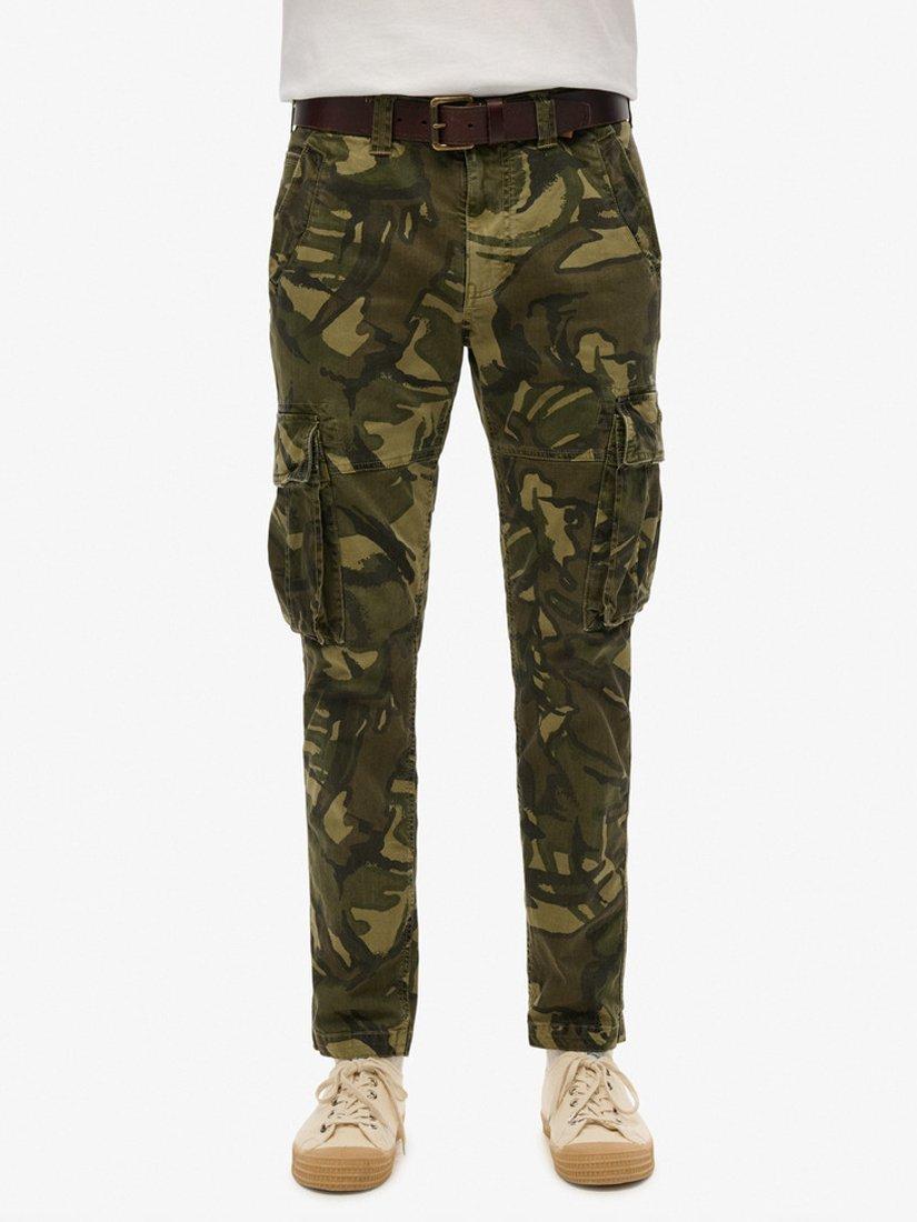 Product image 6 of 6, which shows Superdry Core Cargo Trousers, Outline Camo, W30/L30