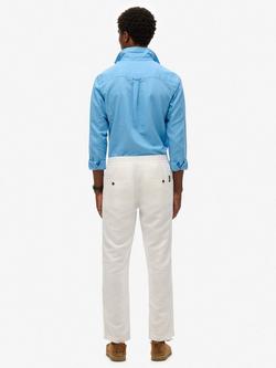 Superdry Merchant Linen Trousers, Optic - view 2, Optic