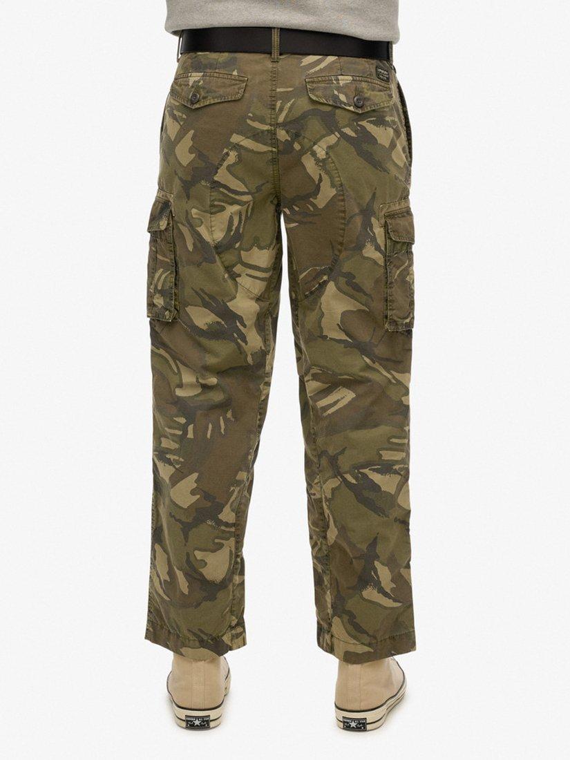 Product image 5 of 6, which shows Superdry Parachute Light Cargo Trousers, Green, W32/L30