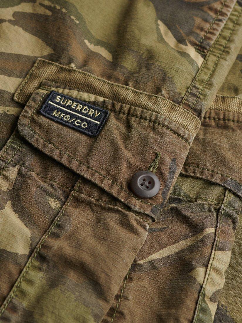 Product image 6 of 6, which shows Superdry Parachute Light Cargo Trousers, Green, W32/L30