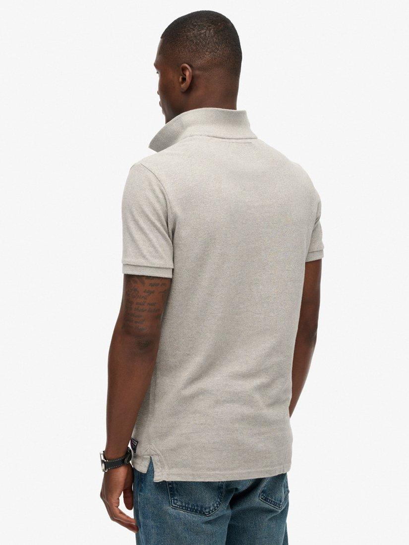 Product image 2 of 4, which shows Superdry Vintage Athletic Polo Shirt, Vintage Grey Marl, S