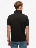 Superdry Cotton City Pique Polo Shirt, Black