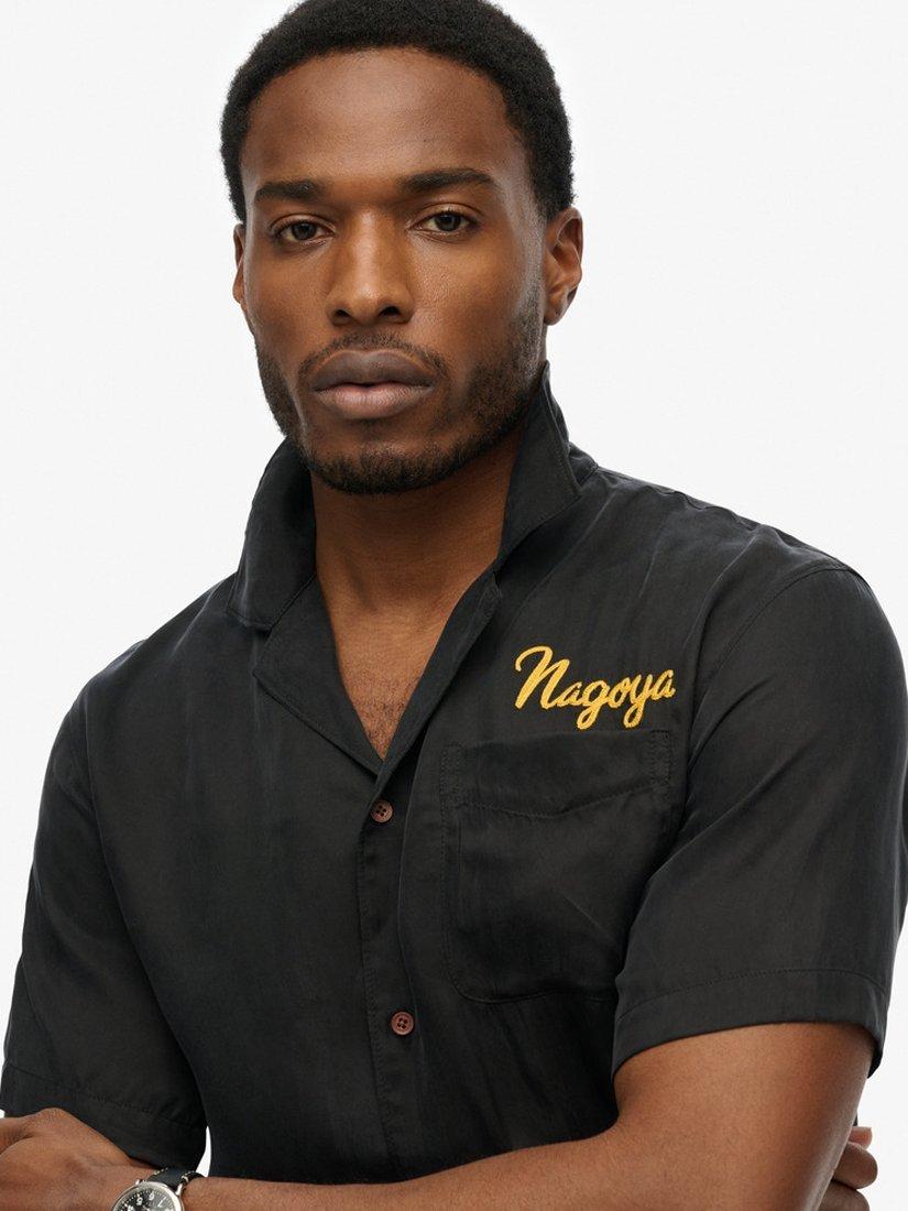 Product image 4 of 4, which shows Superdry Merchant Suika Shirt, Meteorite Black, S