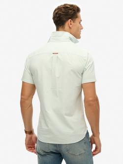 Superdry Oxford Short Sleeve Shirt - view 2, Light Green