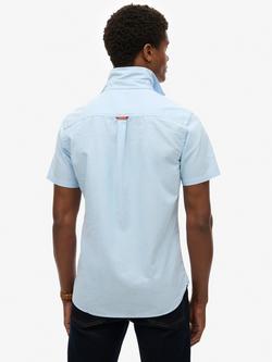 Superdry Oxford Short Sleeve Shirt - view 2, Classic Blue