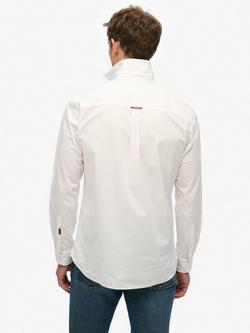 Superdry Essentials Tailored Lite Long Sleeve Shirt - view 2, Optic