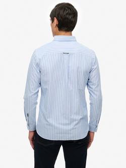 Superdry Classic Oxford Long Sleeve Shirt, Broker Blue - view 2, Broker Blue