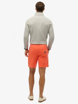 Superdry Essential Logo Jersey Shorts, Varsity Grey Gindle - view 2, Hot Coral