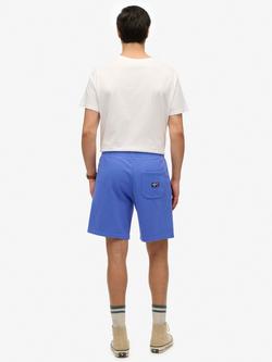 Superdry Essential Logo Jersey Shorts - view 2, Chambray Blue