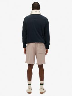 Superdry Micro Logo Shorts, Deep Beige Slub - view 2, Deep Beige Slub