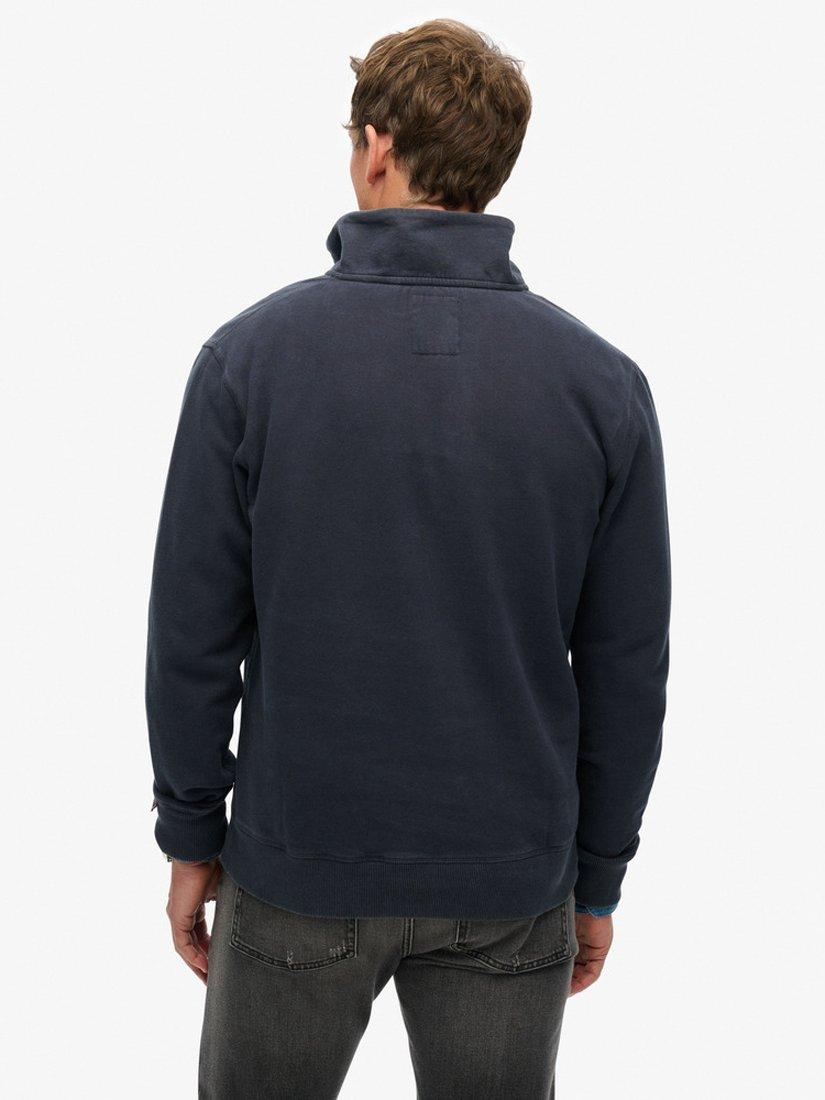 Product image 2 of 5, which shows Superdry Athletic Essentials Half Zip Sweatshirt, Navy, S