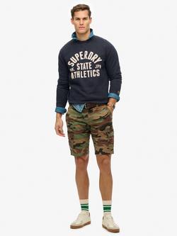 Superdry Athletic Essentials Crew Sweatshirt, Navy, Navy