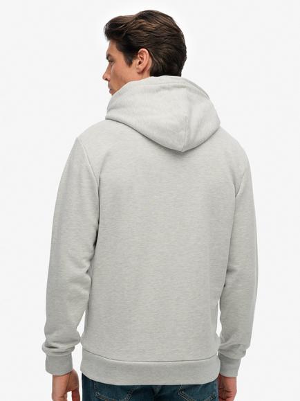 Superdry Cotton Athletics Essentials Hoodie - view 2, Cadet Grey Marl