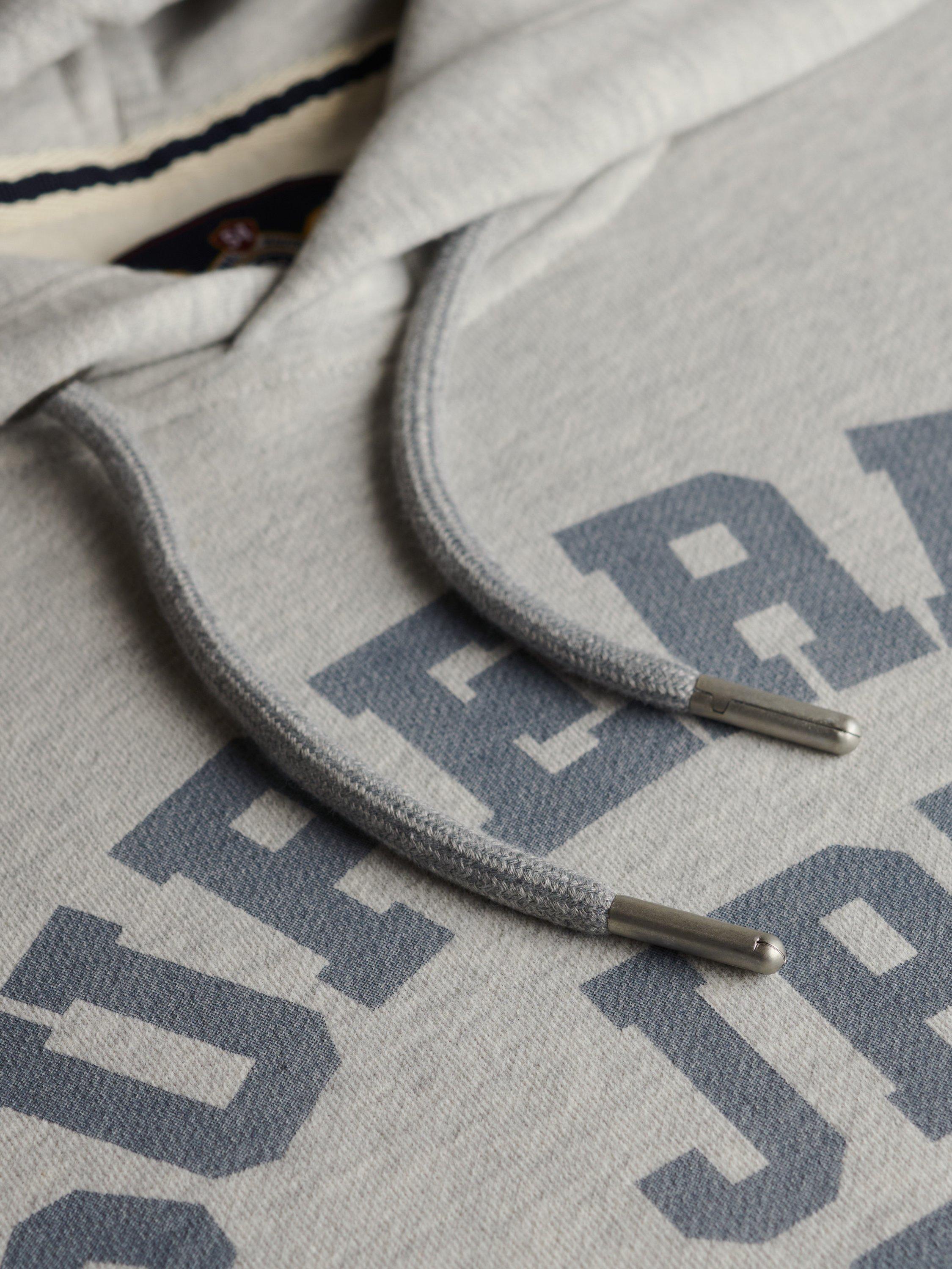 Product image 5 of 5, which shows Superdry Cotton Athletics Essentials Hoodie, Cadet Grey Marl, S