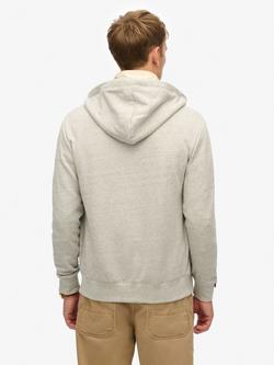 Superdry Essential Logo Zip Hoodie - view 2, Varsity Grey Gindle