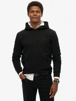 Superdry Essential Logo Hoodie, Black, Black