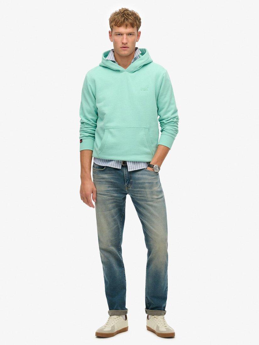 Product image 3 of 5, which shows Superdry Essential Logo Hoodie, Spearmint Green, S