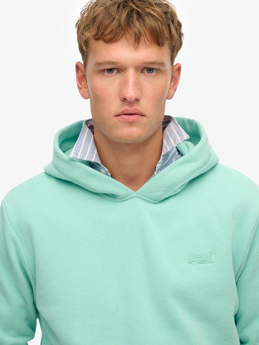 Product image 4 of 5, which shows Superdry Essential Logo Hoodie, Spearmint Green, S