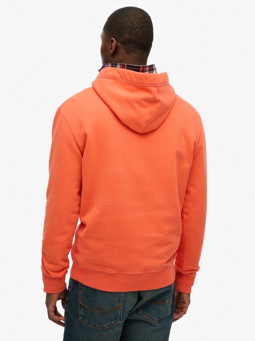 Product image 2 of 4, which shows Superdry Essential Logo Hoodie, Hot Coral, S