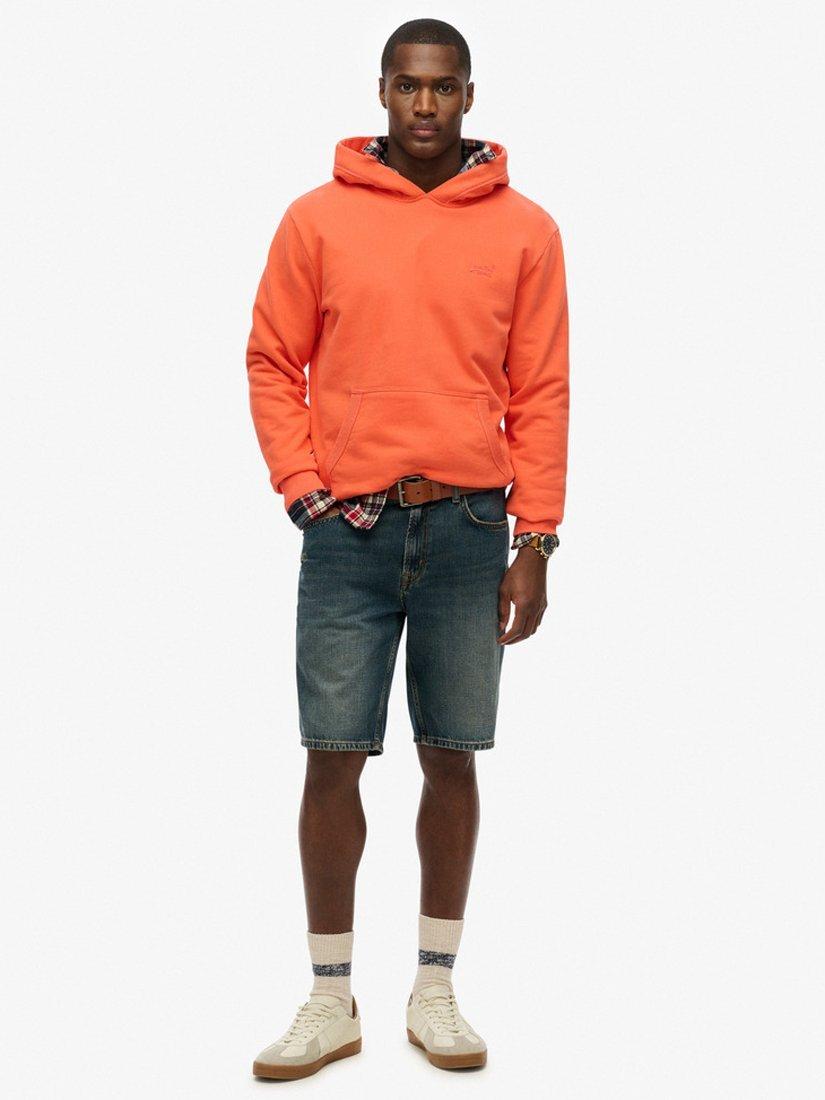 Product image 3 of 4, which shows Superdry Essential Logo Hoodie, Hot Coral, S