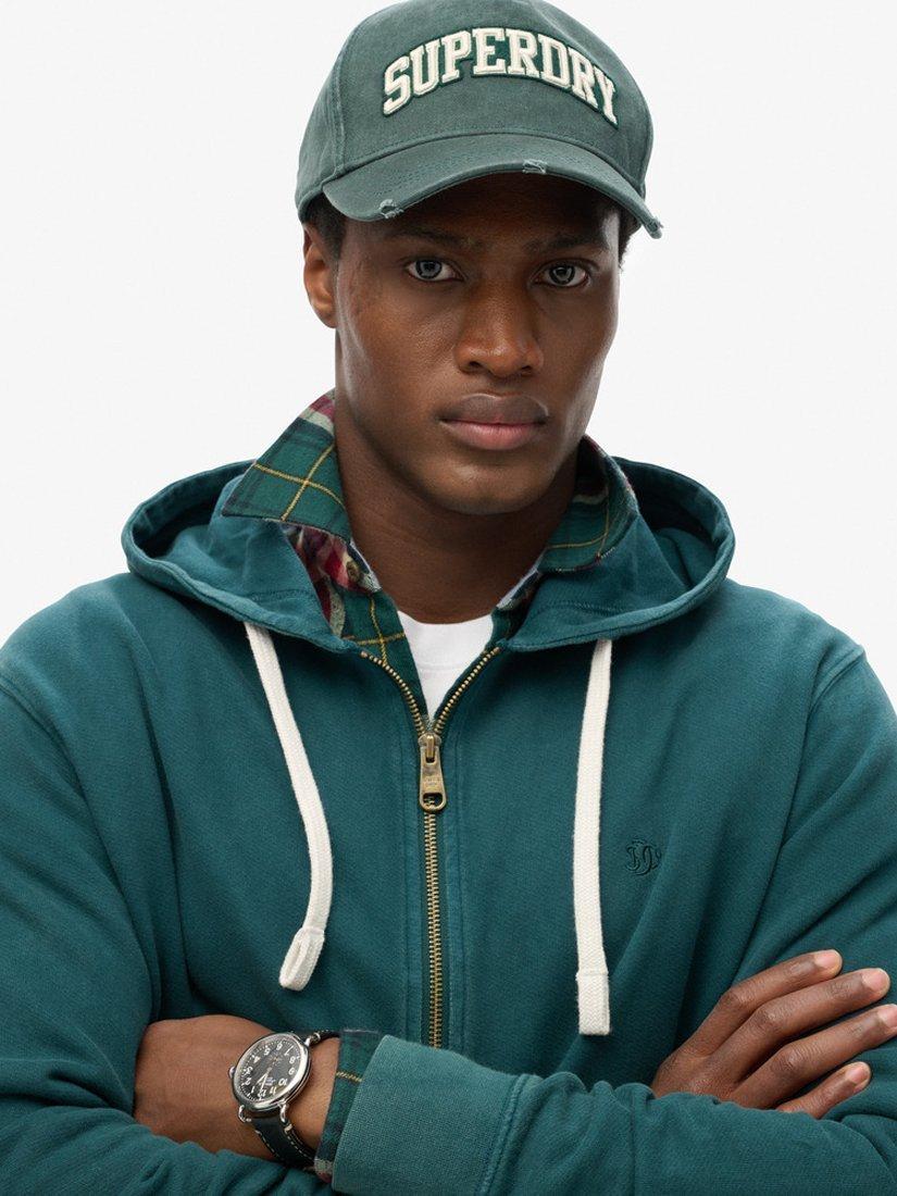 Product image 7 of 11, which shows Superdry Classic Essential Zip Hoodie, Dark Pine Green, S