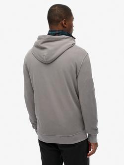 Superdry Classic Essential Zip Hoodie, Charcoal Grey - view 2, Charcoal Grey