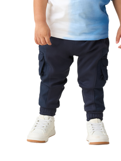 Angel & Rocket Baby Panelled Joggers, Navy, Navy