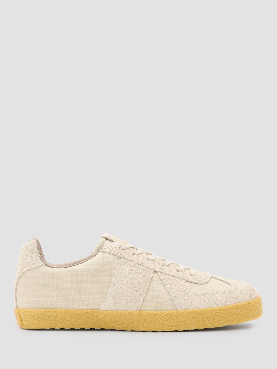 AllSaints Jaimee Suede Low Top Trainers, White